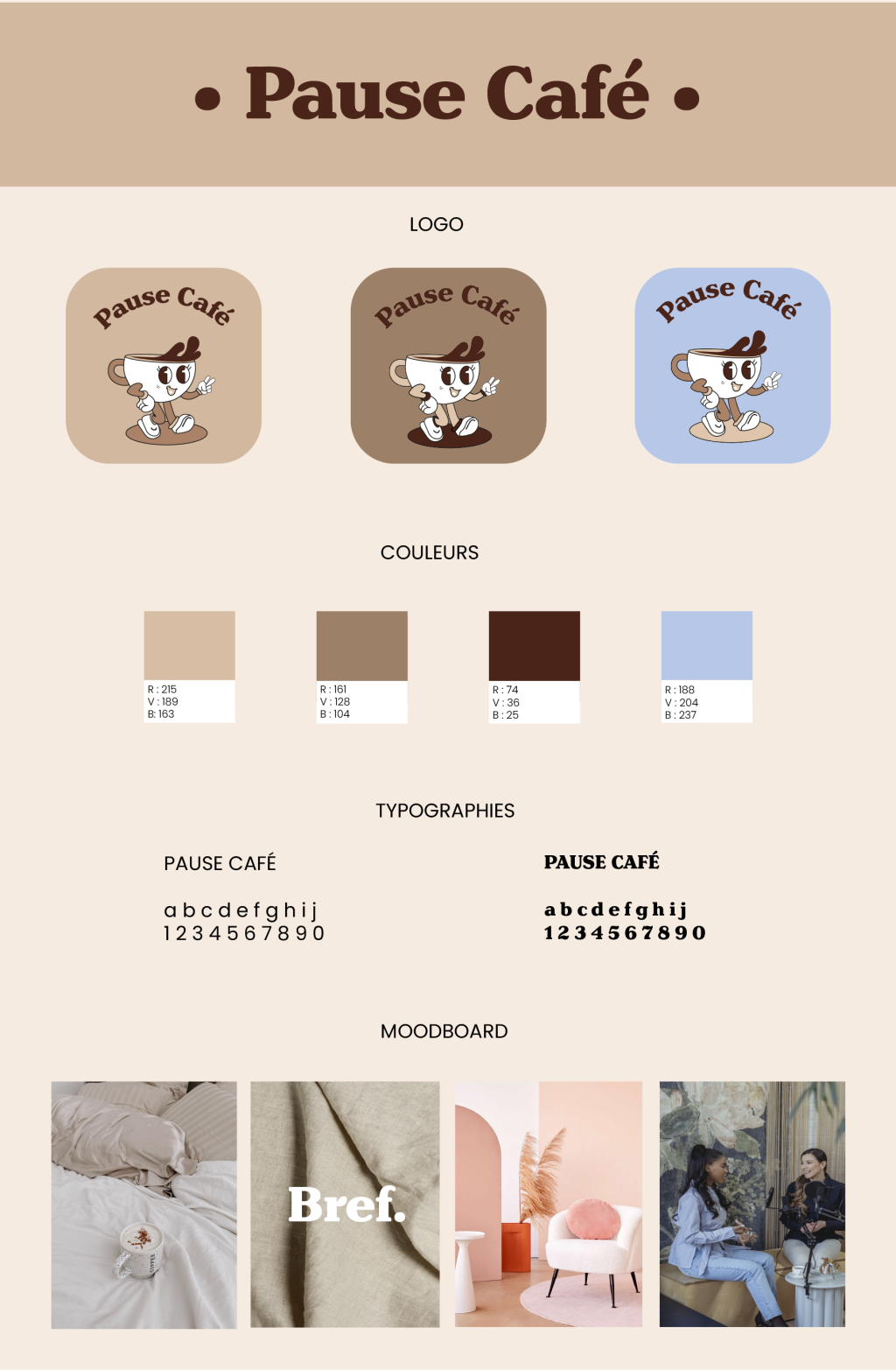 Brandboard pause café